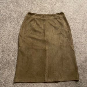 Taupe Pencil Skirt